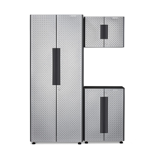 A Gladiator Flex Cabinet System with three cabinets