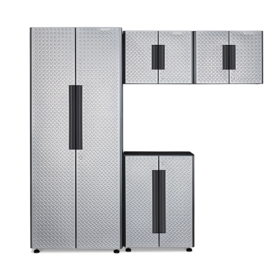 A Gladiator Flex Cabinet System with four units with two on top