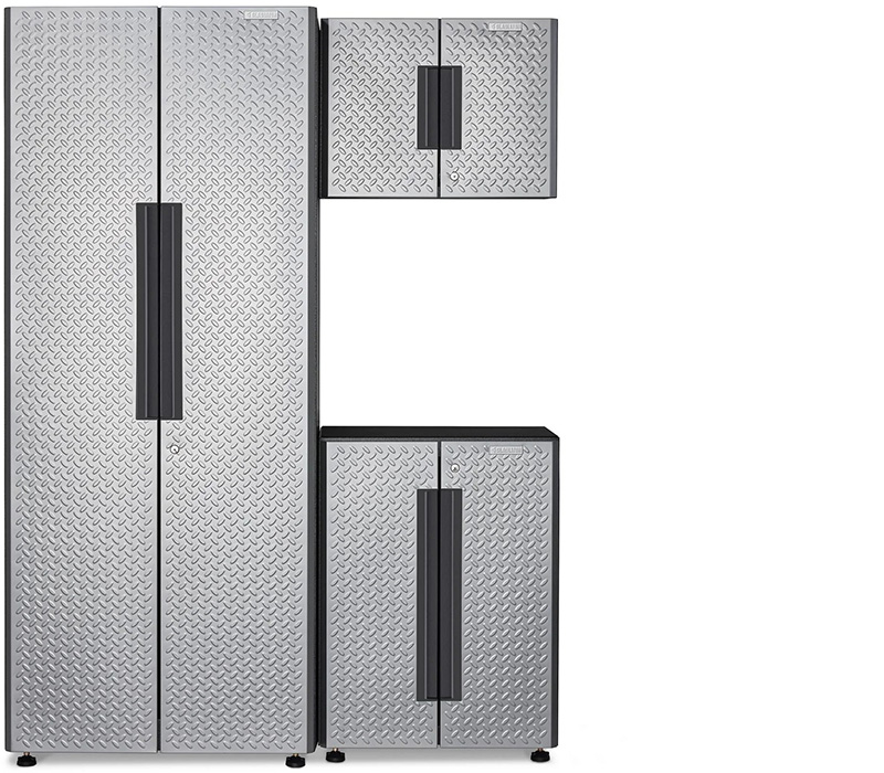 A Gladiator Flex Cabinet System with three cabinets