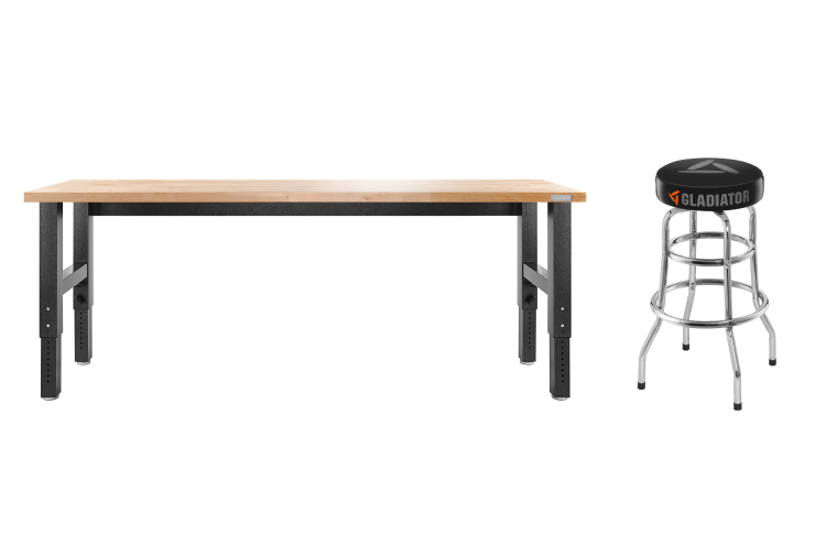 Ensemble d’établi et tabouret