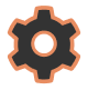 A gear icon