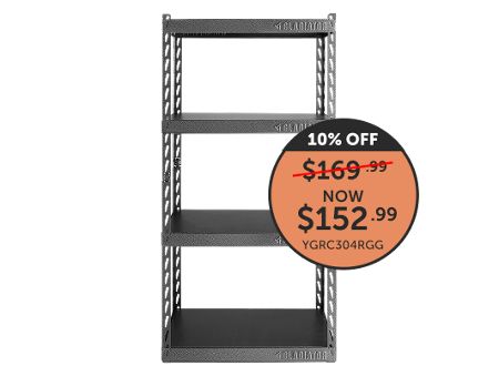 30'' (76.2 cm) Wide EZ Connect Rack with Four 15'' (38.1 cm) Deep Shelves
