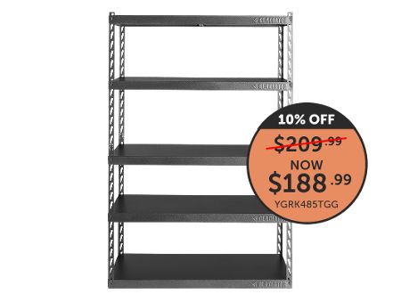 4'' (121.9 cm) Wide EZ Connect Rack with Five 18'' (45.7 cm) Deep Shelves